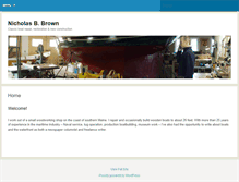 Tablet Screenshot of nicholasbbrown.com